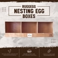 thumbnail image 2 of Rugged Ranch TRIPLEX RuggEgg Barn Wooden Chicken Coop Triple Nesting Egg Boxes, 2 of 7