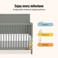 thumbnail image 2 of Dream On Me Dillian 5-in-1 Convertible Crib, Seagrass, 2 of 10