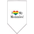 thumbnail image 1 of Je Coeur Mes Mamans Sérigraphie Bandana Blanc Petit, 1 of 1