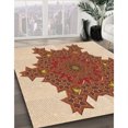thumbnail image 3 of Ahgly Company Tapis d'Intérieur Lavables en Machine, Rectangle Transitionnel Brun Acajou, 7' x 10', 3 of 7