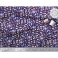 thumbnail image 3 of Soimoi Blue Cotton Duck Fabric Leaves,Insect & Floral Artistic Decor Fabric Printed BTY 56 Inch Wide, 3 of 3