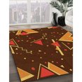 thumbnail image 3 of Ahgly Tapis Rectangulaire Lavable en Machine Intérieur Transitionnel Rouge Bordeaux, 2 Pieds x 5 Pieds, 3 of 7