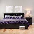 thumbnail image 5 of Prepac Sonoma Black Tall 2-Drawer Nightstand with Open Shelf, 5 of 5
