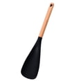 thumbnail image 1 of Chmadoxn Soup Spoons Cooking Spoon For Nonstick Cookingwares And Safe Spoon With Wooden Handle For Mixing And Scrape silicone spoon, 1 of 3