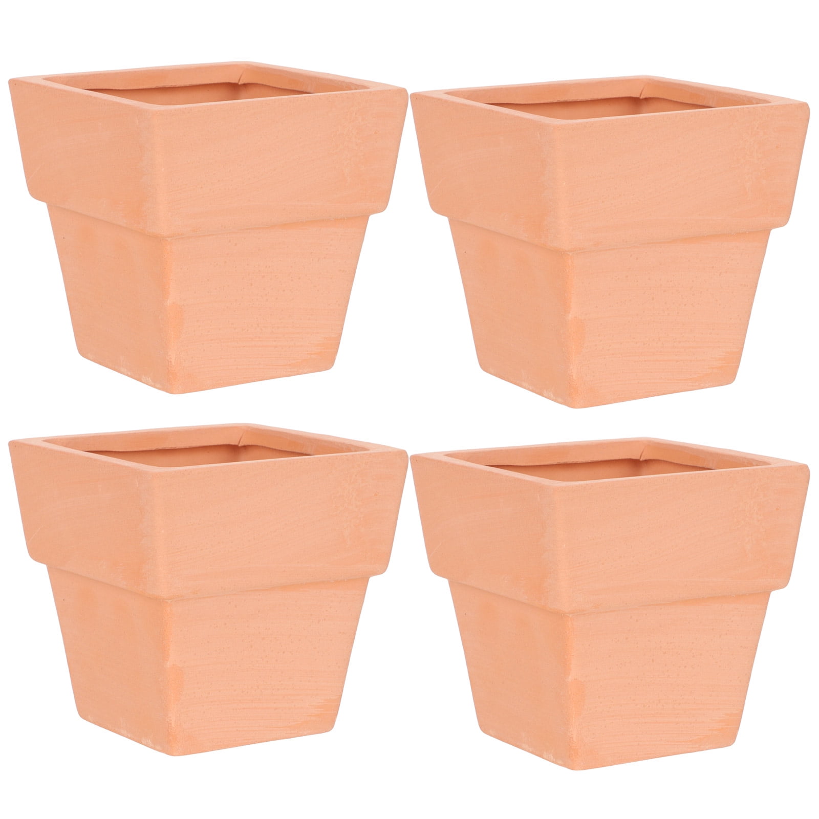 4Pcs Plant Pots Indoor Ceramic Flower Pots Garden Planter Succulent Plant Pot Cactus Plant Pot