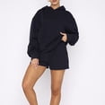 thumbnail image 2 of IROINNID Survêtement pour Femmes Ensemble 2 Pcs Réduit Ensemble Uni Survêtement Chandail Sport Sans Capuche Ensembles Tenue de Jogging, Bleu, 2 of 8
