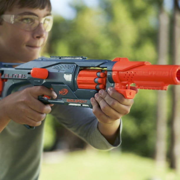 Nerf Elite 2.0 Eaglepoint RD-8 Dart Blaster, 8 Dart Drum, Nerf