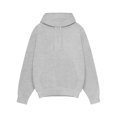 thumbnail image 2 of Innerwin Sweatshirts Drawstring Men's Hoodies Fall Solid Color Thick Hooded Sweatshirt Light Gray L, 2 of 3