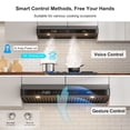 thumbnail image 3 of 30 In. 900 CFM Ducted Under Cabinet Range Hood In Black Stainless Steel With Dishwasher Filter, 3 of 9
