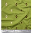 thumbnail image 1 of Soimoi Green Moss Georgette Fabric Butidar Jamdani Decor Fabric Printed Yard 42 Inch Wide, 1 of 2