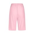 thumbnail image 5 of Timegard Womens Plus Size Shorts Elastic Waisted Drawstring Lightweight Casual Knee Length Shorts with Pockets, 5 of 5