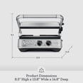 thumbnail image 2 of Breville Sear & Press Grill BGR700BSS, Brushed Stainless Steel, 2 of 7