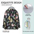 thumbnail image 4 of Floral and Bee Artwork School Backpack Comfortable, Durable Students Backpack with Botanical Garden Print and Watercolor Flower Pattern, 4 of 5
