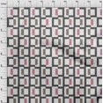 thumbnail image 4 of oneOone Silk Tabby Gray Fabric Geometric Sewing Craft Projects Fabric Prints By Yard 42 Inch Wide, 4 of 4