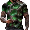 thumbnail image 2 of RKSTN Chemises pour Hommes Manches Courtes Décontractées Mode Col Rond Chandail à Enfiler T-Shirt Imprimé Hauts à Manches Courtes Chemises Hawaïennes pour Hommes, 2 of 5