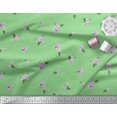 thumbnail image 3 of Soimoi Poly Georgette Fabric Leaves & Azalia Floral Print Fabric by Yard 42 Inch Wide, 3 of 5