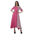 thumbnail image 1 of Moomaya Robe à Encolure Dégagée à Manches Courtes Imprimée avec Cordon à la Taille pour Femmes, 1 of 4