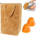 thumbnail image 4 of Produce Storage BBQ Blanket Insulated Meat Resting Bag Reusable Foldable & Lightweight Bbq Blanket For Resting Meat To Control Heat Loss And Retention Meat Resting Blanket Gloves For BBQ Yellow, 4 of 9