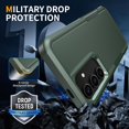 thumbnail image 4 of KOMI for Samsung Galaxy S25 Plus Case with HD Screen Protector, 10 FT Military Grade Drop Protection, Anti-Slip Phone Case, Blackish Green, 4 of 5