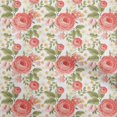 thumbnail image 1 of oneOone Cotton Poplin Red Fabric Floral Sewing Craft Projects Fabric Prints By Yard 56 Inch Wide-M4, 1 of 4