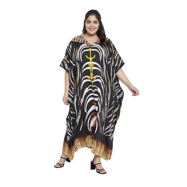 Caftans Longs pour Femmes Grande Taille Robe Caftan Robe de Soirée Fête Été Plage Robe d'Été Manches Kimono Longues Robes Décontractées en Ligne