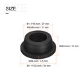 thumbnail image 2 of Unique Bargains Rubber Grommet Mount Dia 1-1/16' (27mm) Round T Type for Wire Protection 6 Pack, 2 of 5