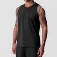 thumbnail image 2 of Timegard Tank Tops Men V Neck Breathable Sleeveless Loose Workout Tee Solid Color Athletic Shirts Top, 2 of 7