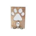 thumbnail image 1 of Etched Wooden Paw With Double Prong Hook Nickel, 1 of 4