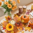thumbnail image 4 of SLYNSHome Halloween Candle Rings Autumns Wreaths Maple Leaf Mini Wreath Candlestick for Thanksgiving Home Indoor Outdoor Decor, 4 of 7