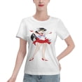 thumbnail image 1 of T-Shirt Basique à Manches Courtes pour Femmes Sailor Moon Rei Hono, 1 of 6