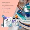 thumbnail image 4 of Colle Cristal Hautement Transparente Jaunissement Colle pour Résine Époxy Ensemble Bricolage 200 ml, 4 of 9