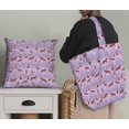 thumbnail image 5 of Soimoi Purple Heavy Canvas Fabric Cedar Tree & Fox Animal Decor Fabric Printed Yard 58 Inch Wide, 5 of 5