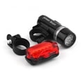 thumbnail image 4 of Hearth & Gear "LED Front And Rear Light Set Black Front Light With Tail Light Rechargeable Easy Install" Adult Stroller Bike Light with Horn Bike Wheel Lights Rechargeable Bike Torch Light Cycling, 4 of 6