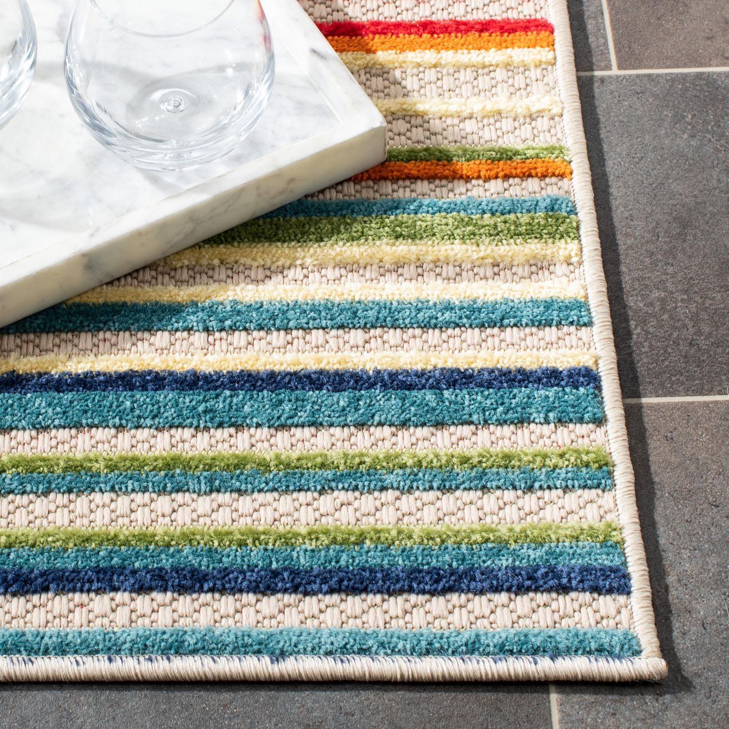 Safavieh Cabana Siomha Tapis Rayé Extérieur