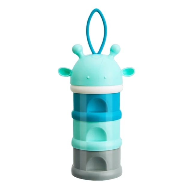 XZNGL 4 Stackable Baby Milk Powder Dispenser Dispenser Non-Spill Travel Container Milk Powder Dispensers Pot Portable Snack Storage Box