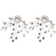 thumbnail image 3 of HLONK Clips de Chaussures en Strass Argentés Durables Décorations à Clipser pour Mariages et Fêtes, 3 of 8