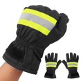 thumbnail image 4 of Qiilu Gants de Protection, Protection des Mains de Pompier, Gants de Pompier Ignifuges Résistants à la Chaleur, Imperméables, Respirants, Protection des Mains de Pompier Noir et Jaune, 4 of 8