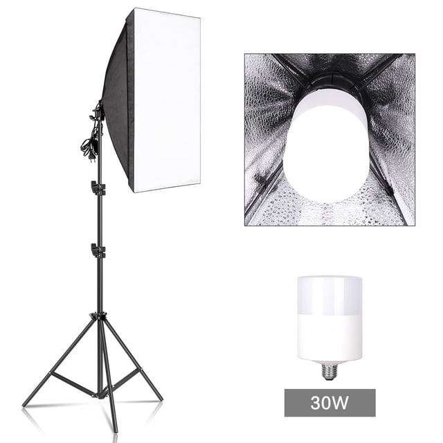 Photography Softbox Lighting Kits 50x70CM Professional Continuous Light System Soft Box For Photo Studio Equipment ,Photographic Equipment