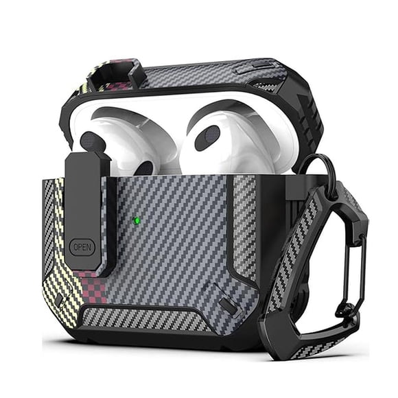 SharkTRUE Full Protection & Durable AirPods 4 Case With Hook, Perfect Fit & Easy Charging