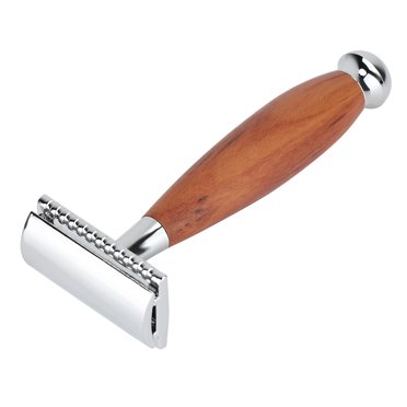 Wood Handle Razors, Safe Men's Classic Double Blade Shaving Razors Manual Wood Handle Shaver Gifts For Men