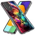 thumbnail image 2 of MUNDAZE Samsung Galaxy Z Fold 4 Neon Rainbow Galaxy Cat Shockproof Clear Hybrid Protective Phone Case Cover, 2 of 6
