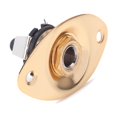 thumbnail image 4 of Oval 1/4" 6.35mm Electric Guitar Ukulele Electric Guitar Accessory Output Input Jack Plug Socket gold, 4 of 9