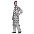 thumbnail image 3 of Atasi Printed Pathani Kurta With Salwar For Men Indian Summer Ethnic Set, 3 of 5