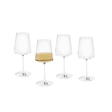 Better Homes & Gardens Clear Flared White Wine Glass with Stem, 4 Pack