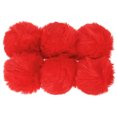 thumbnail image 1 of Uxcell Pompons en Fausse Fourrure pour Chapeaux, Pompons en Fourrure Duveteux et Doux, Rouges, Lot de 6, 1 of 6