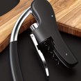 thumbnail image 4 of Wine Bottle Opener Stainless Steel Vertical Lever Corkscrew Anual Handheld Corkscrew with Built-in Foil Cutter Design, 4 of 8
