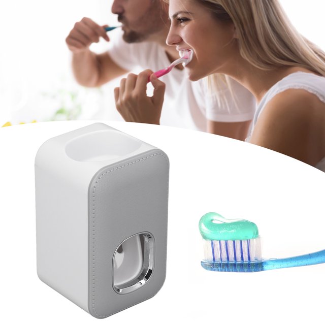 Toothpaste Dispenser, Wall Mounted Automatic Toothpaste Squeezer Detachable Panel Easy Smart Bathroom Accessories for Home Hotel