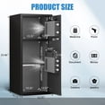 thumbnail image 3 of karbeen 7.0 Cu ft Large Safe Box Fireproof Waterproof, Digital KeypadHome Safe with Deposit Slot & Dual Alarm System, Money Safe With Mute Function and LED Light, Security Box for Money Valuables, 3 of 6