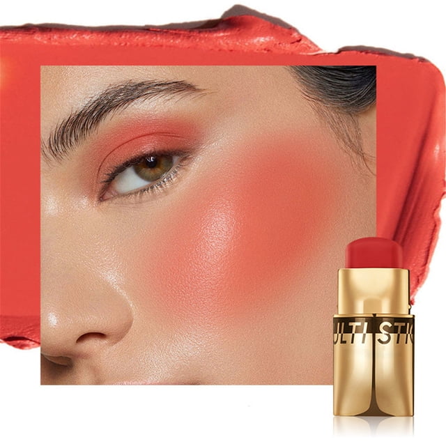 Beauty Blush Stick Pearlescent Eyeshadow Stick Rouge Lip And Cheek Lipstick, Blush for Women