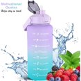 thumbnail image 2 of 64 OZ/Half Gallon Water Bottle Jug, Motivational Time Marker Straw, 2 of 7